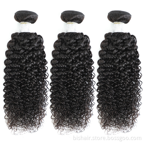 9A Factory Supply 8-24inch Jerry Curly Hair Weaving Natural Black Color 100% Indian Virgin Human Hair Extension Wigs